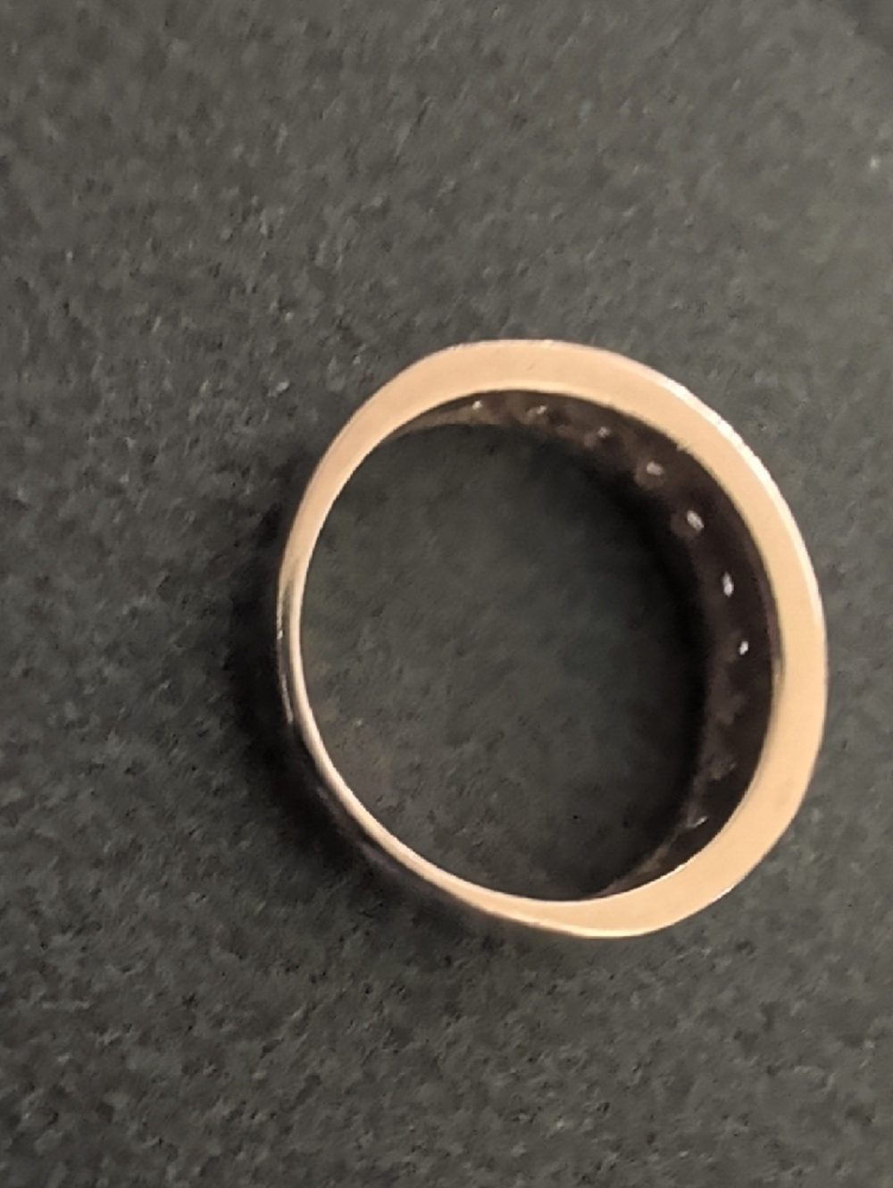 Classic Diamond Channel Band Ring in Yellow Gold - Picture 3 of 4